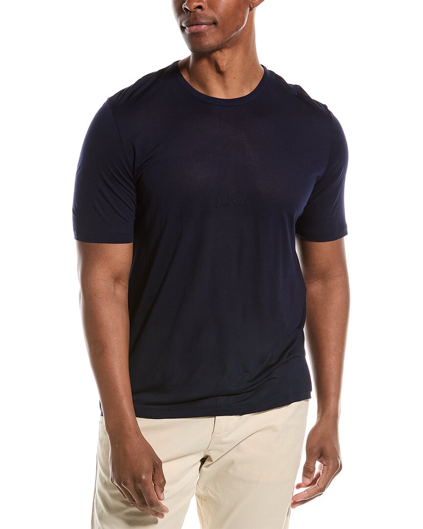 YSL Saint Laurent T-Shirt Blue Handbag