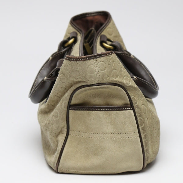 Celine Boogie Bag Women Suede Beige Travel Bag