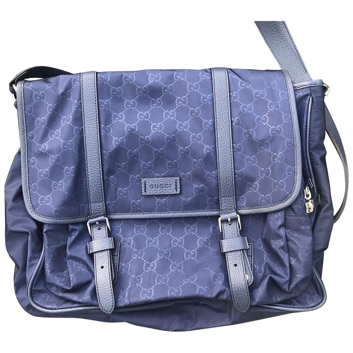 Gucci navy cloth handbag