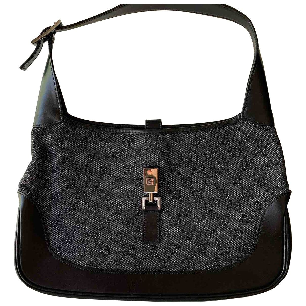 Gucci jackie black cloth handbag