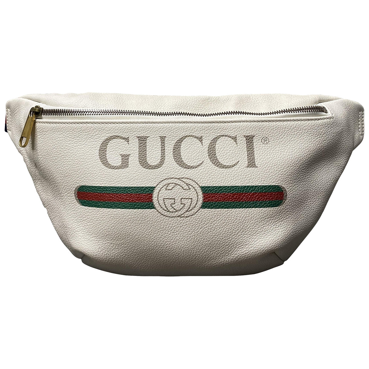 Gucci coco capitÃ¡n white leather clutch bag