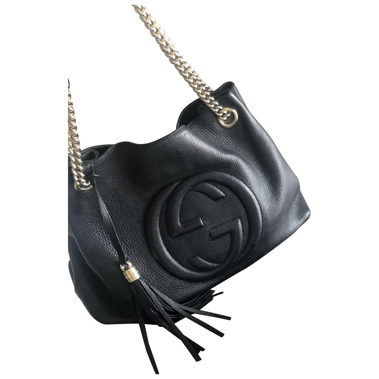Gucci soho black leather handbag