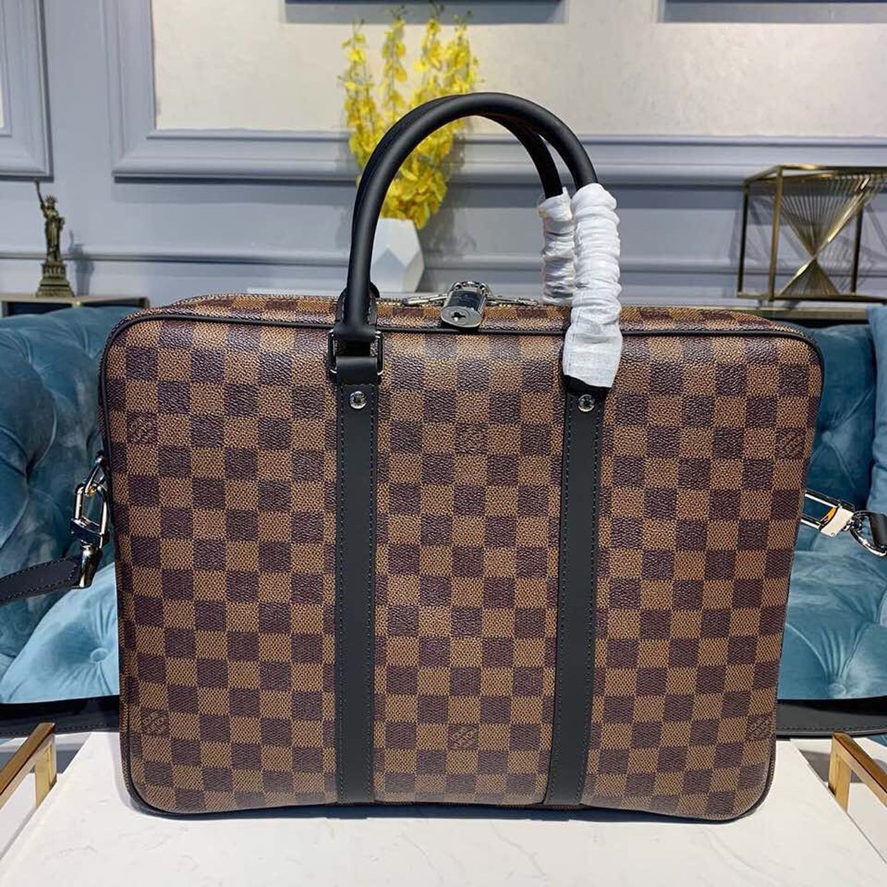 Top Quality Porte Documents Voyage Pm Damier Canvas Crossbody Bag