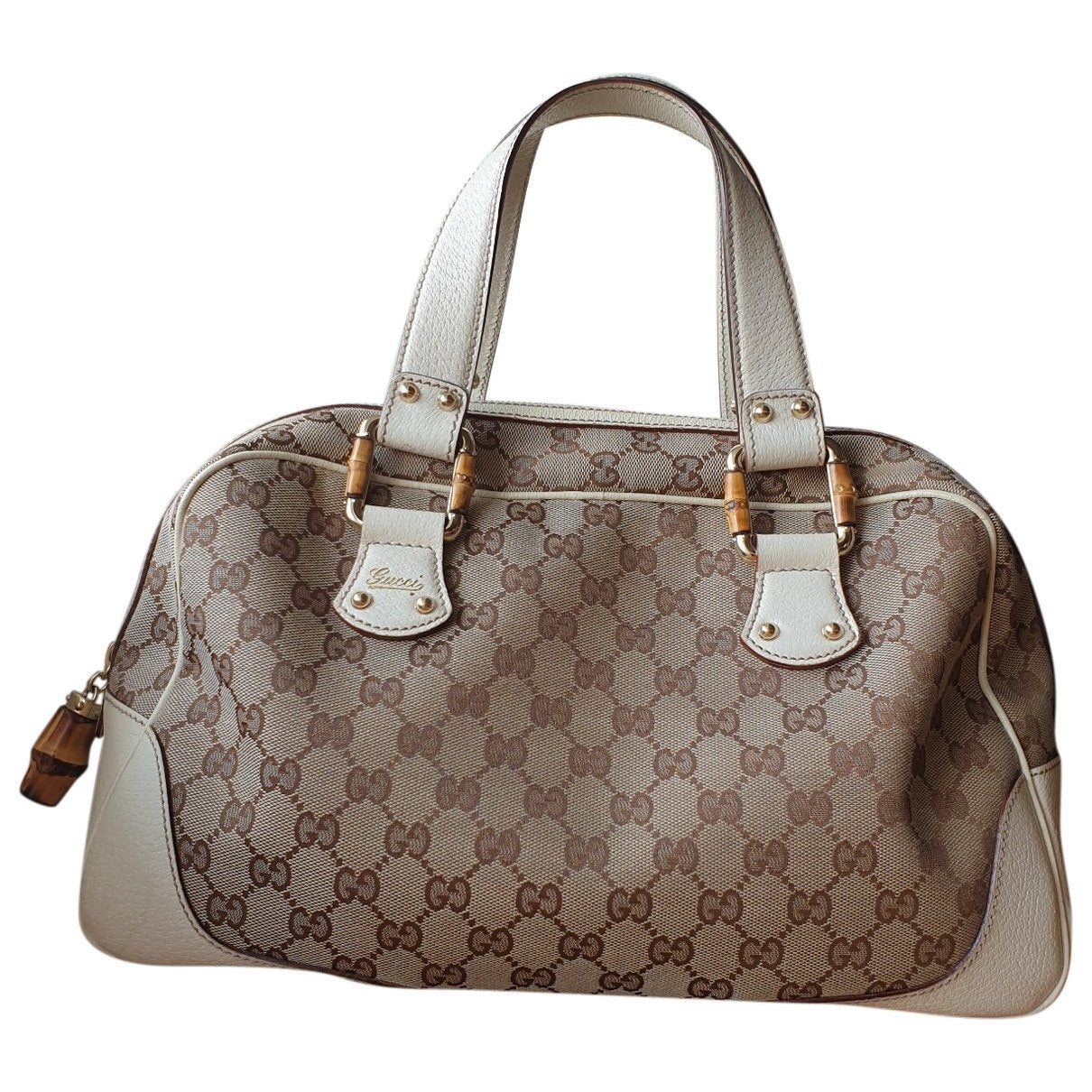 Gucci beige cloth handbag