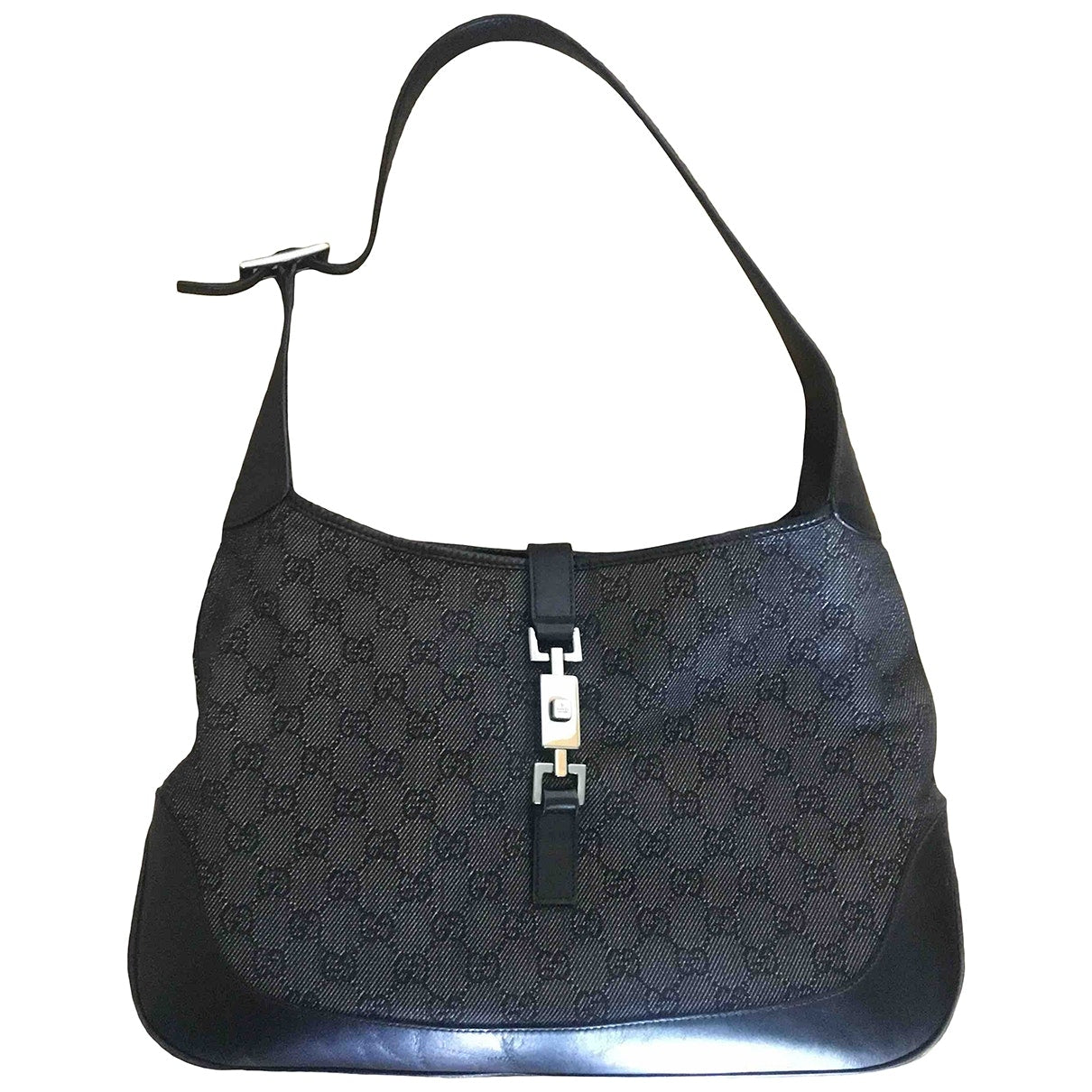 Gucci jackie black cloth handbag
