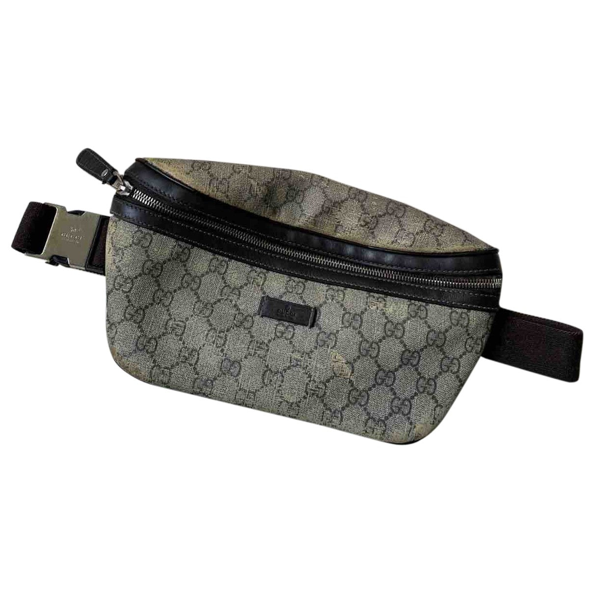 Gucci beige cloth clutch bag