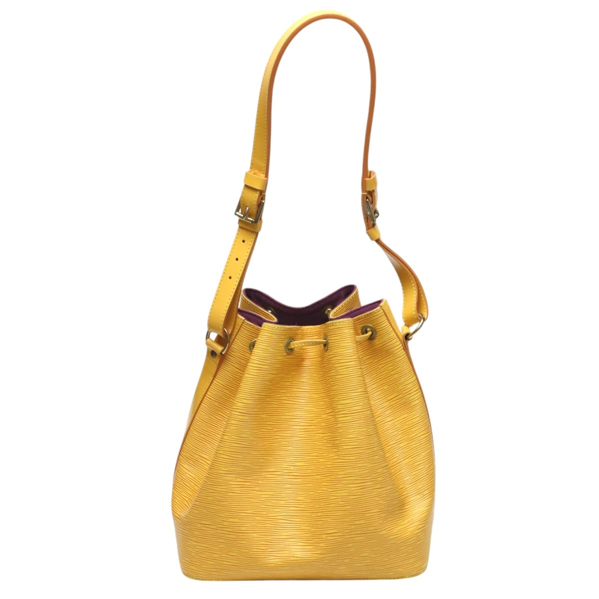 Louis Vuitton M44109 Epi Tassiri Yellow Drawstring Leather Jewelry
