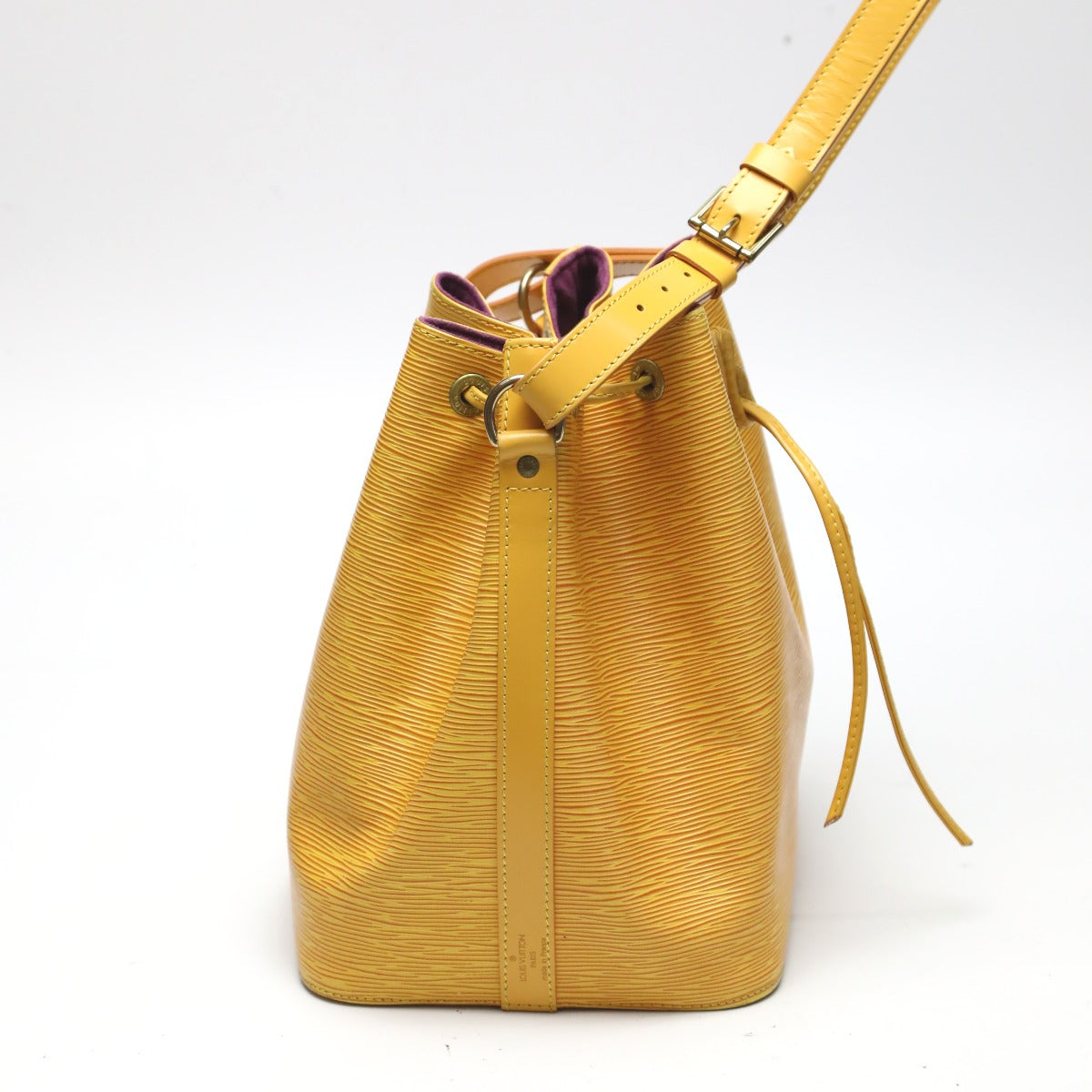 Louis Vuitton M44109 Epi Tassiri Yellow Drawstring Leather Jewelry