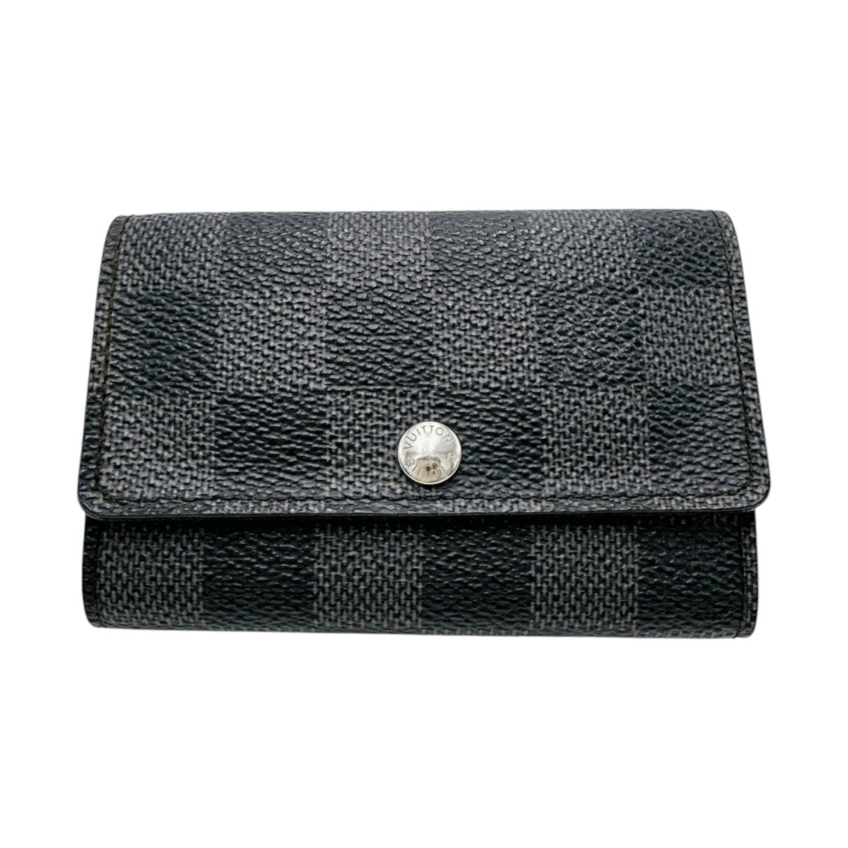 Louis Vuitton Key holder N62662 Damier Canvas Black Key Chain 0
