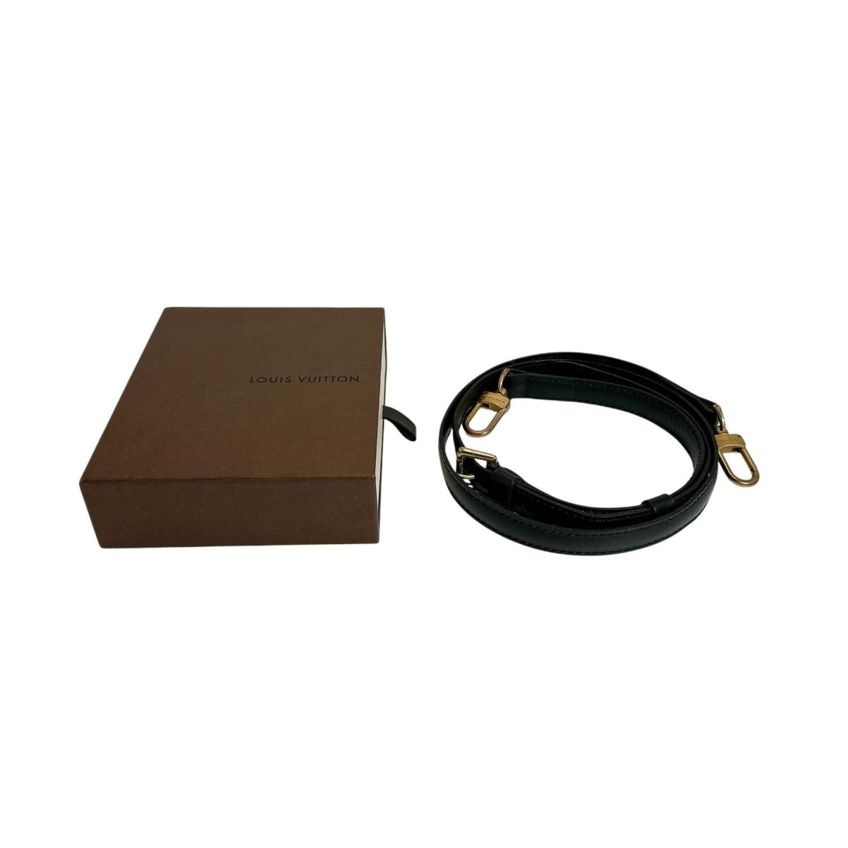 Louis Vuitton strap Epi accessories Leather Black Shoulder Bag