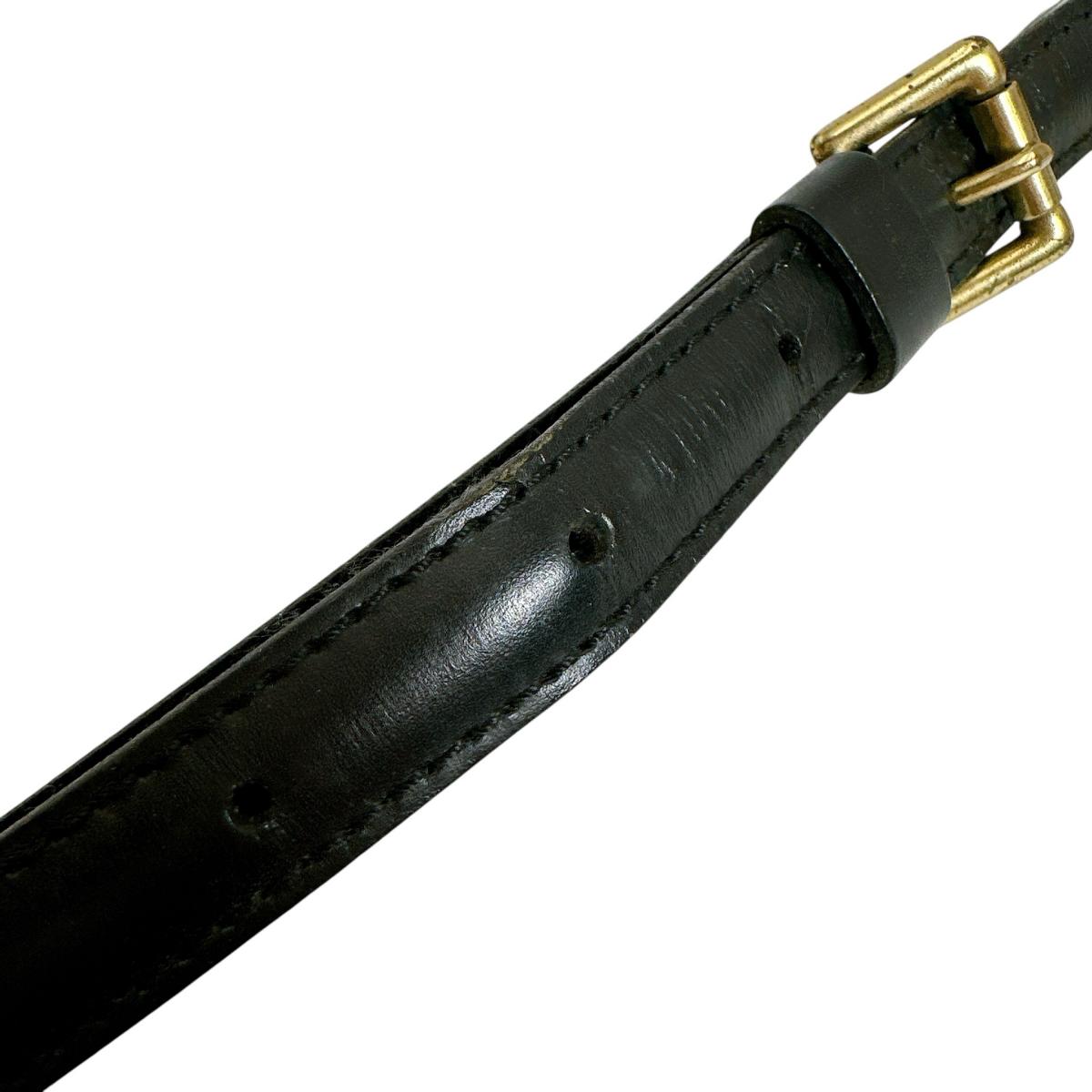 Louis Vuitton strap Epi accessories Leather Black Shoulder Bag