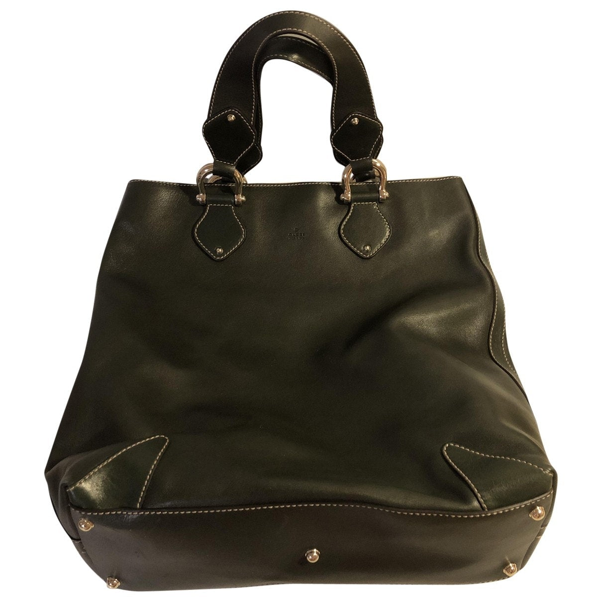 Gucci green leather handbag