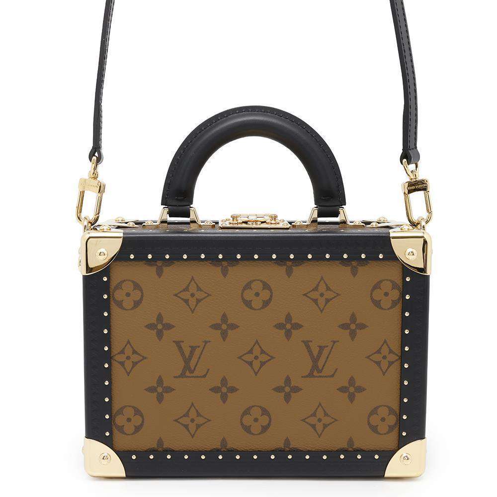 Louis Vuitton Petite Vallees NoirM47164 Reverse Monogram Canvas Handbag
