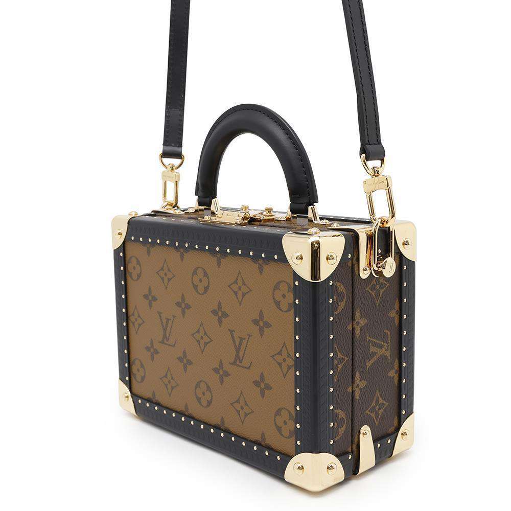 Louis Vuitton Petite Vallees NoirM47164 Reverse Monogram Canvas Handbag