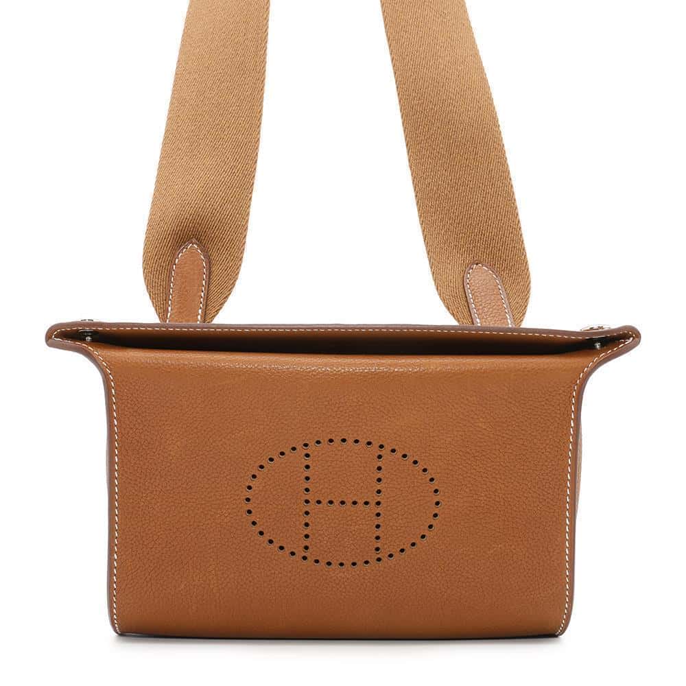 Videpoches Fauve Barenia Fauve Handbag Leather Travel Bag