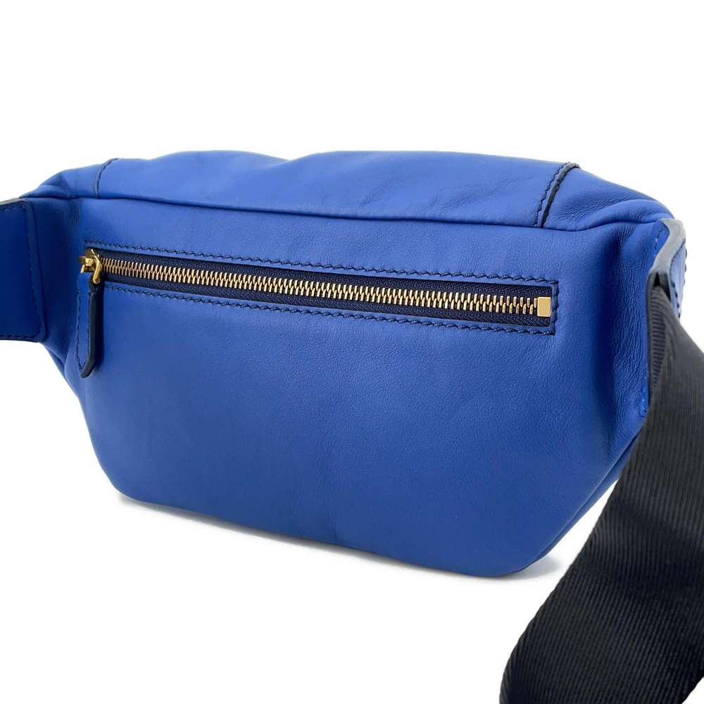 Burberry Crossbody Bag Leather Blue