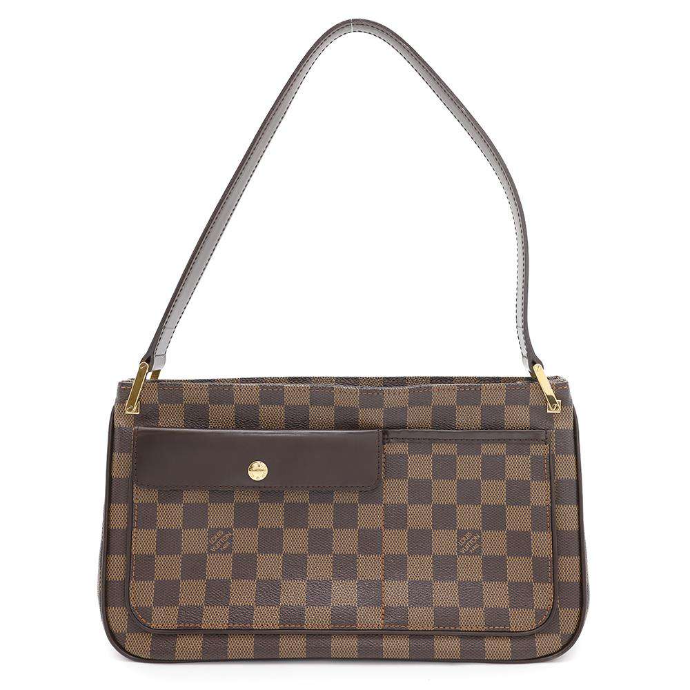 Louis Vuitton Aubagne RedN51129 Ebene Damier Canvas Handbag