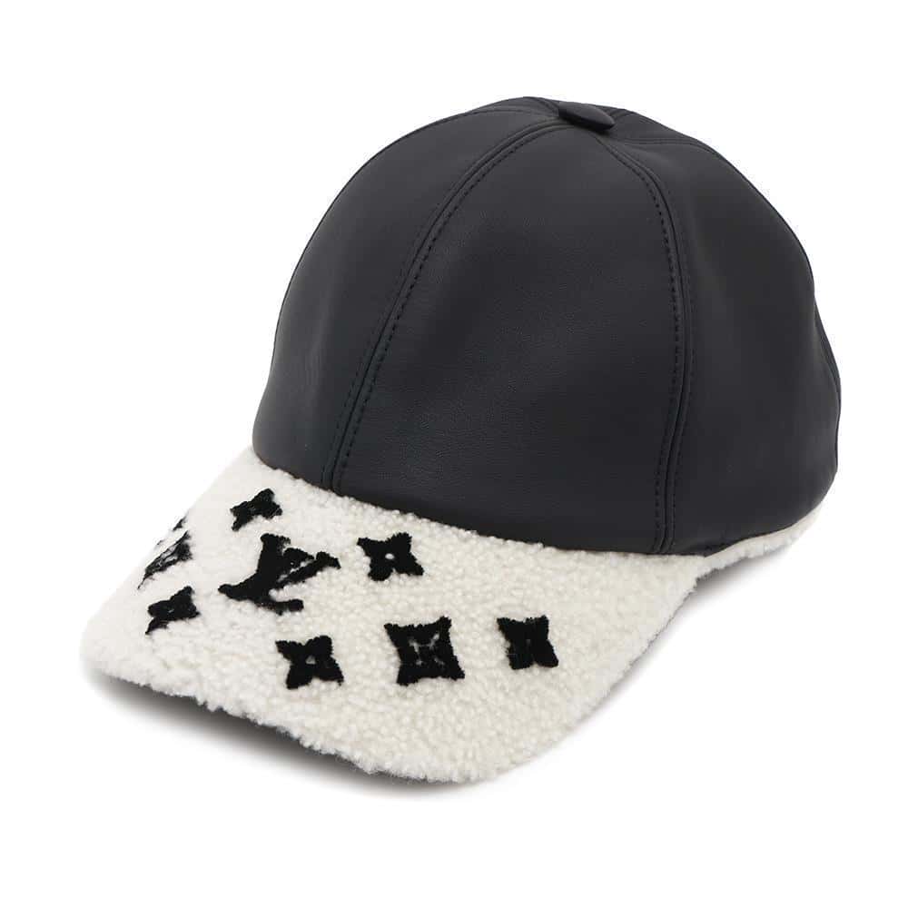 Louis Vuitton cap sharing Silk100 Polyester77 Polyurethane23 Noir Hat
