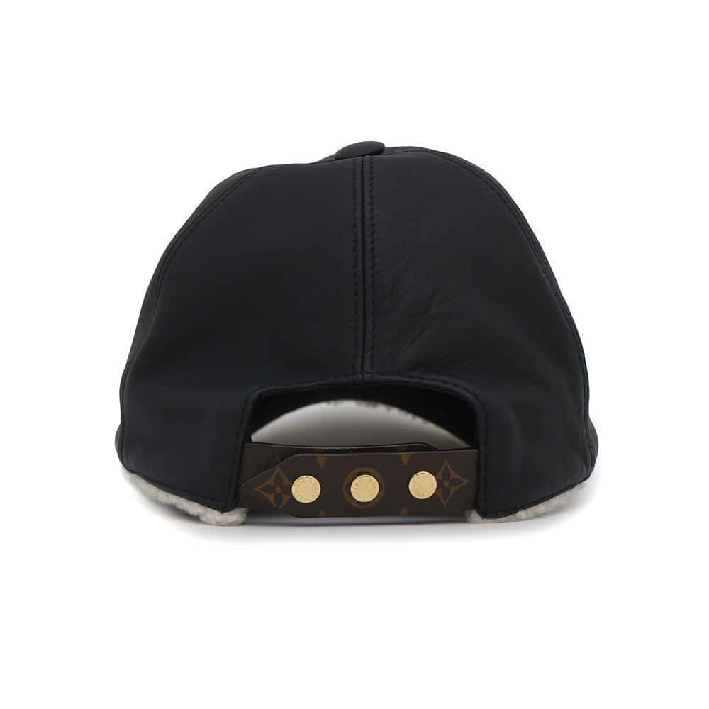 Louis Vuitton cap sharing Silk100 Polyester77 Polyurethane23 Noir Hat