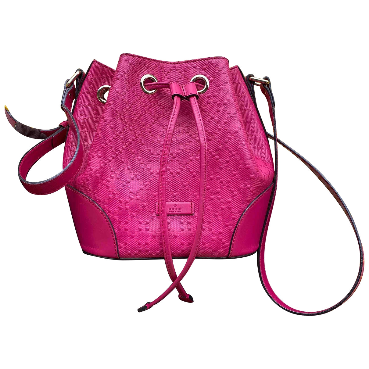 Gucci pink leather handbag