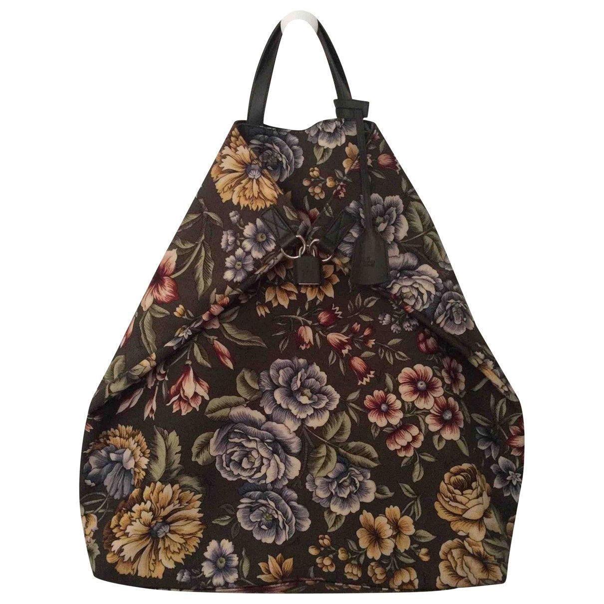 Gucci multicolour cotton backpacks