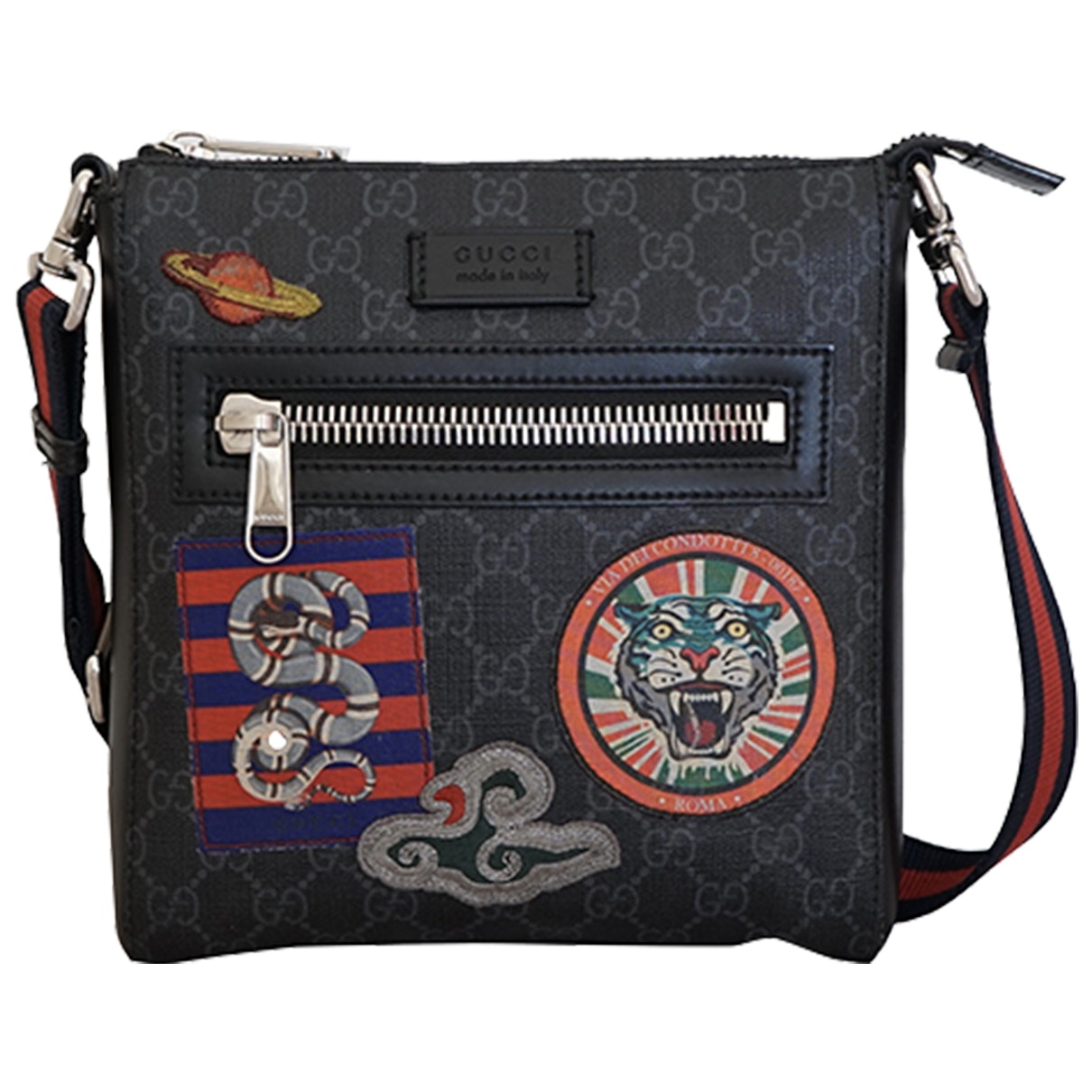 Gucci anthracite cloth bag