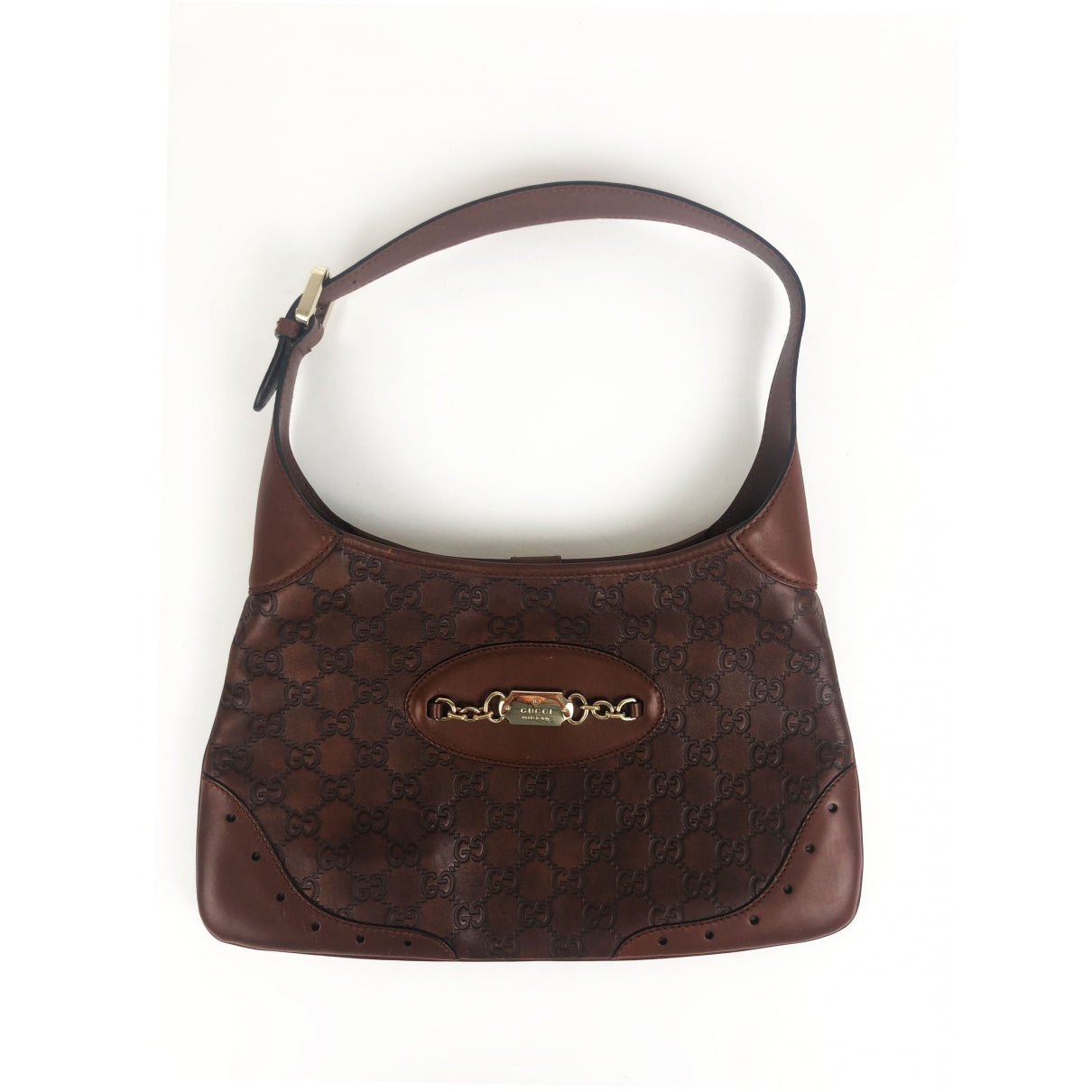 Gucci jackie brown leather handbag
