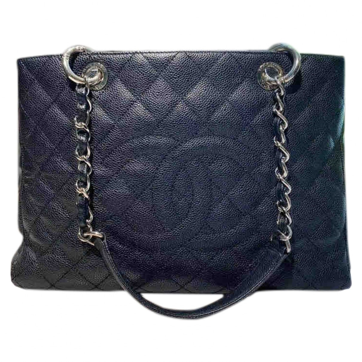 Chanel Grand Shopping Black Leather Handbag