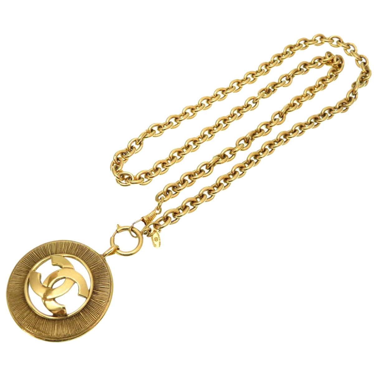 Chanel CC Gold Metal Necklaces