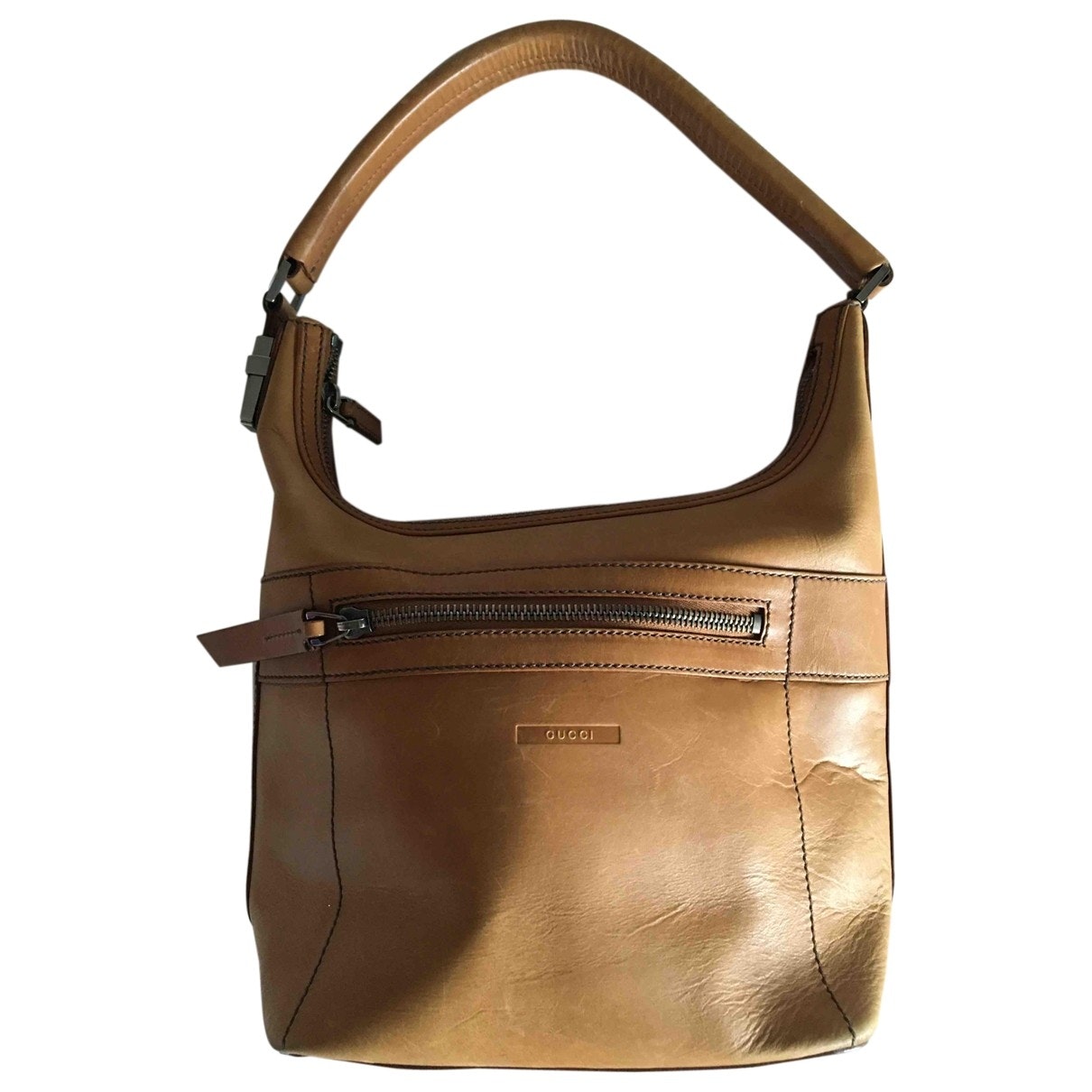 Gucci Camel Leather Handbag
