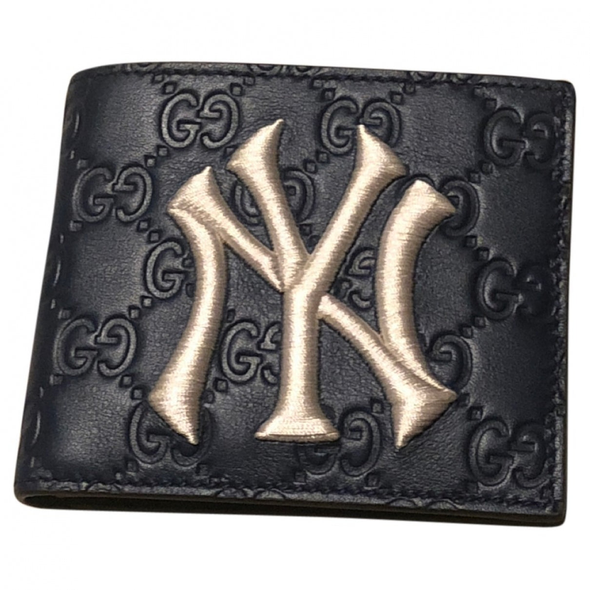 Gucci navy leather case