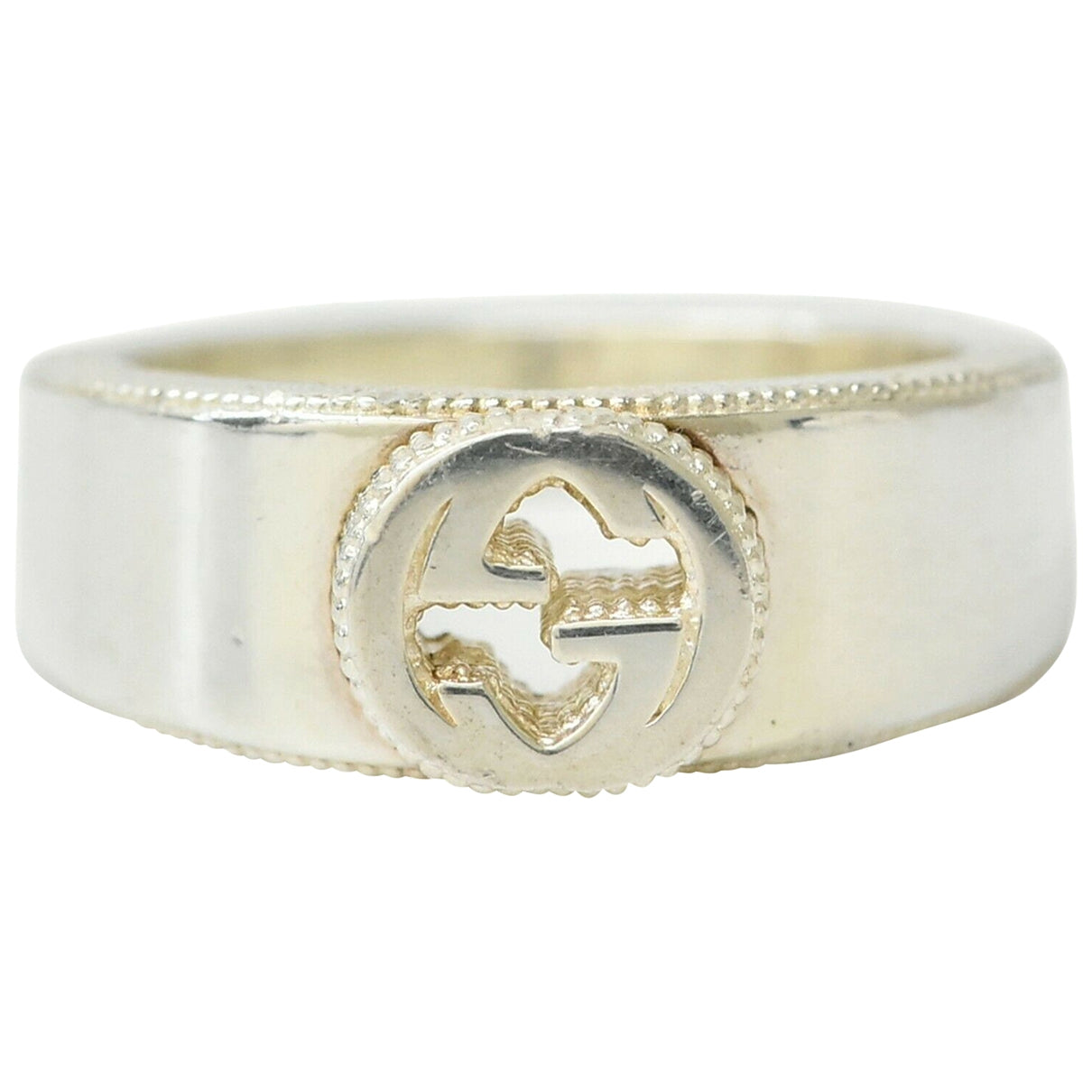 Gucci silver metal rings