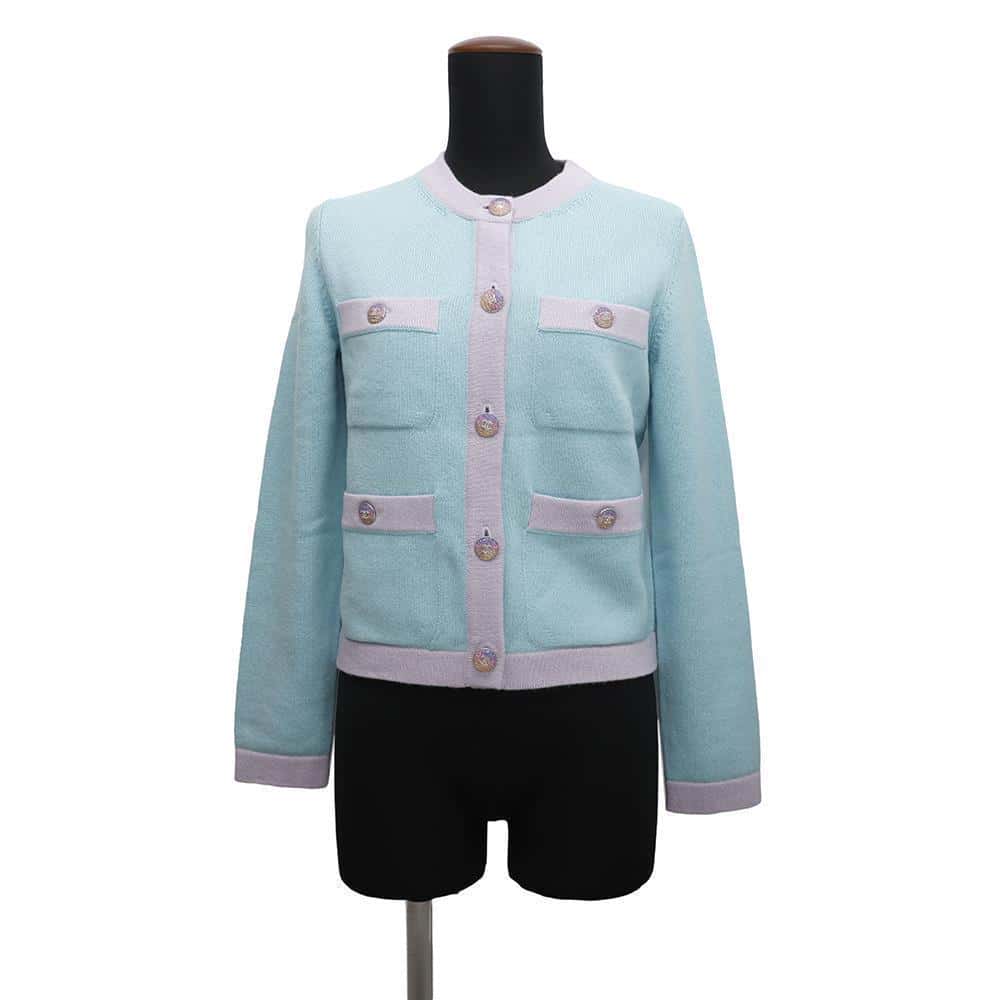 Chanel cardigan 100 Rhinestone Blue Handbag