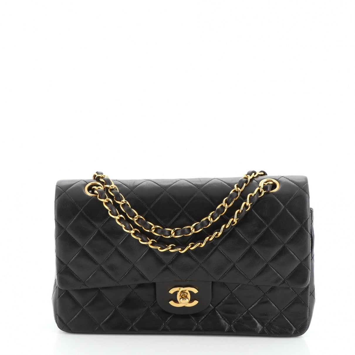 Chanel Timeless/classique Black Leather Handbag