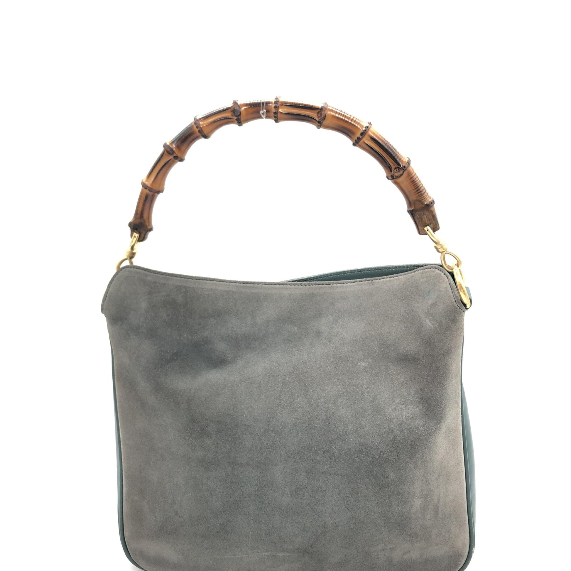 Gucci Bamboo Suede Shoulder Women's Bag