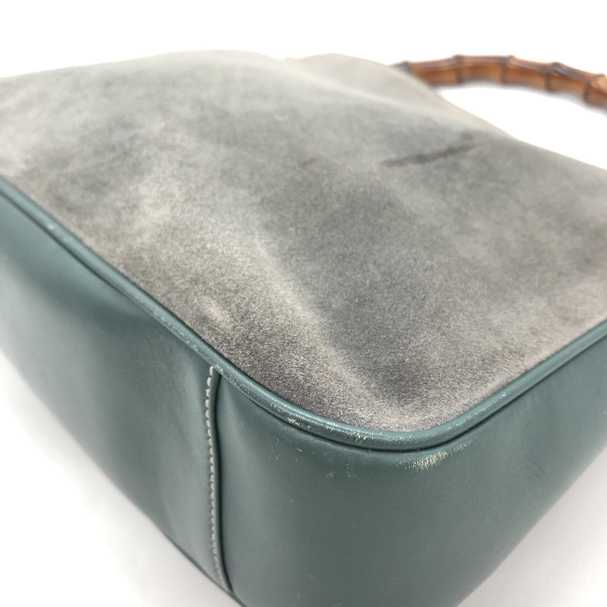 Gucci Bamboo Suede Shoulder Women's Bag