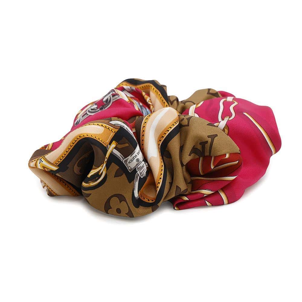 Louis Vuitton Scrunchie Toro Shoe PinkM76954 Silk 100 Brown Shoes
