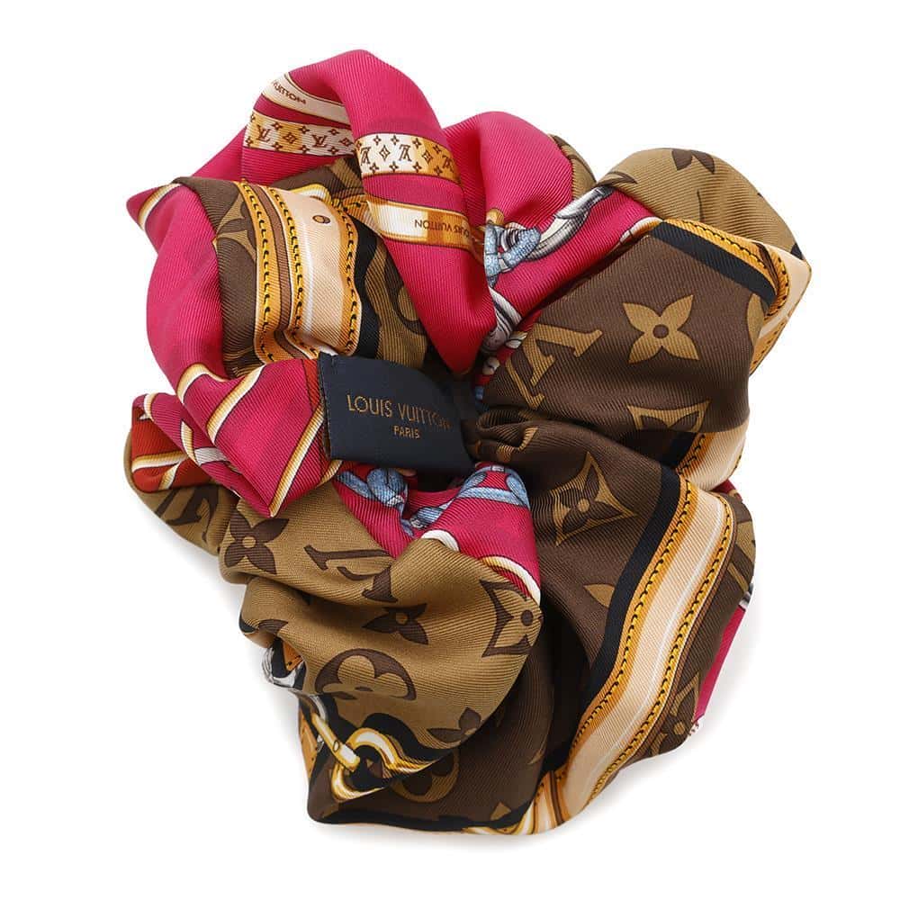 Louis Vuitton Scrunchie Toro Shoe PinkM76954 Silk 100 Brown Shoes