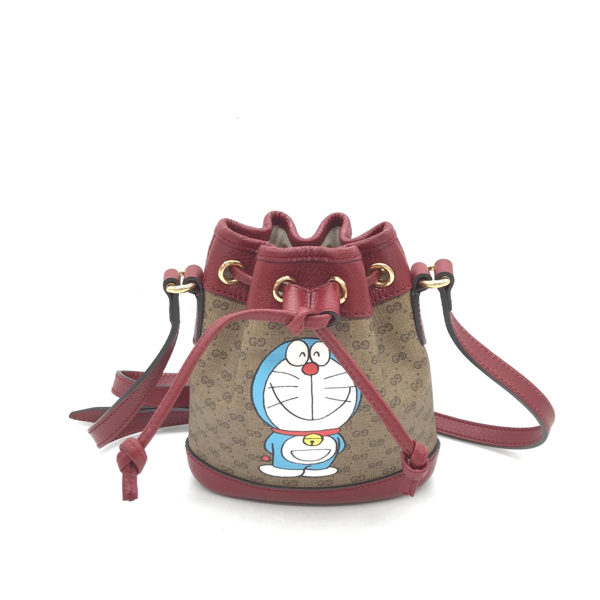 Gucci Doraemon X Gucci Coated Canvas Bucket Women's Bag