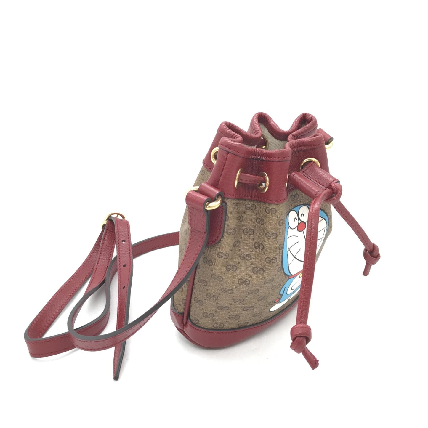Gucci Doraemon X Gucci Coated Canvas Bucket Women's Bag