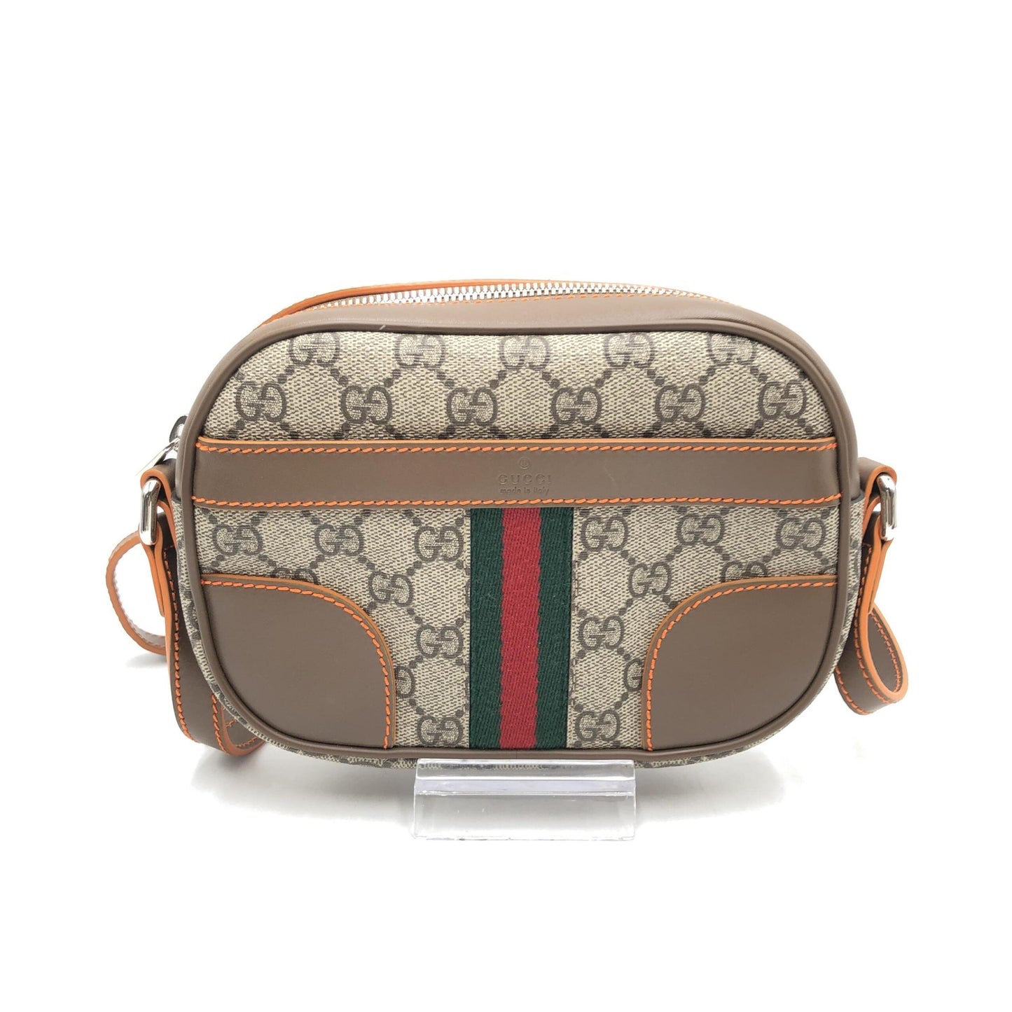 Gucci GG Supreme Sherry Shoulder Bag Women's Brown