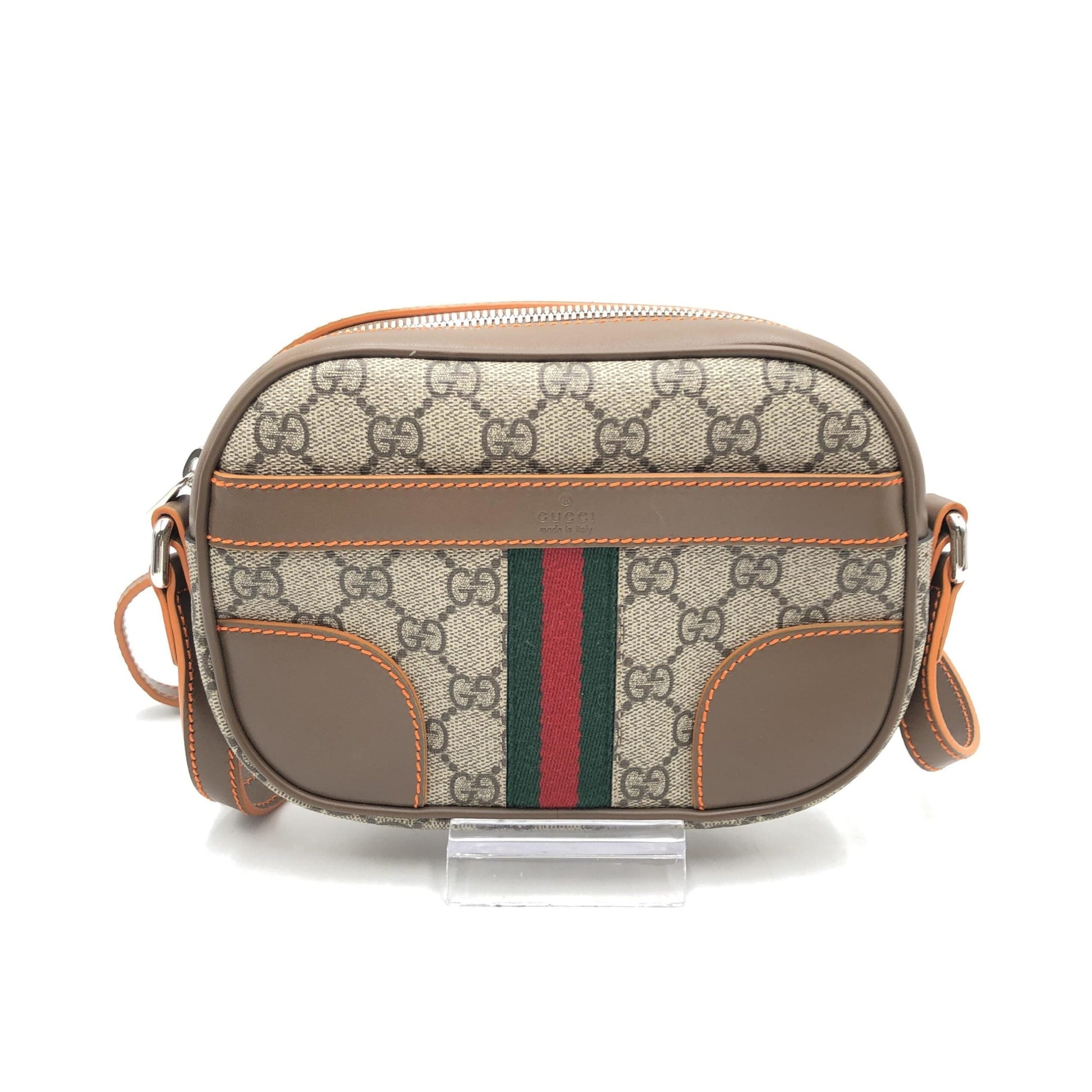 Gucci GG Supreme Sherry Shoulder Bag Women's Brown