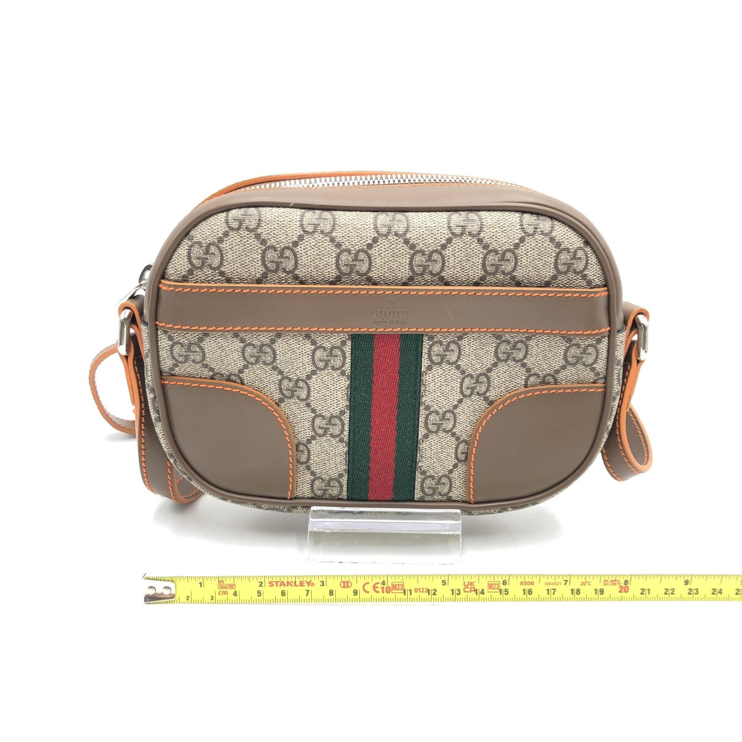 Gucci GG Supreme Sherry Shoulder Bag Women's Brown