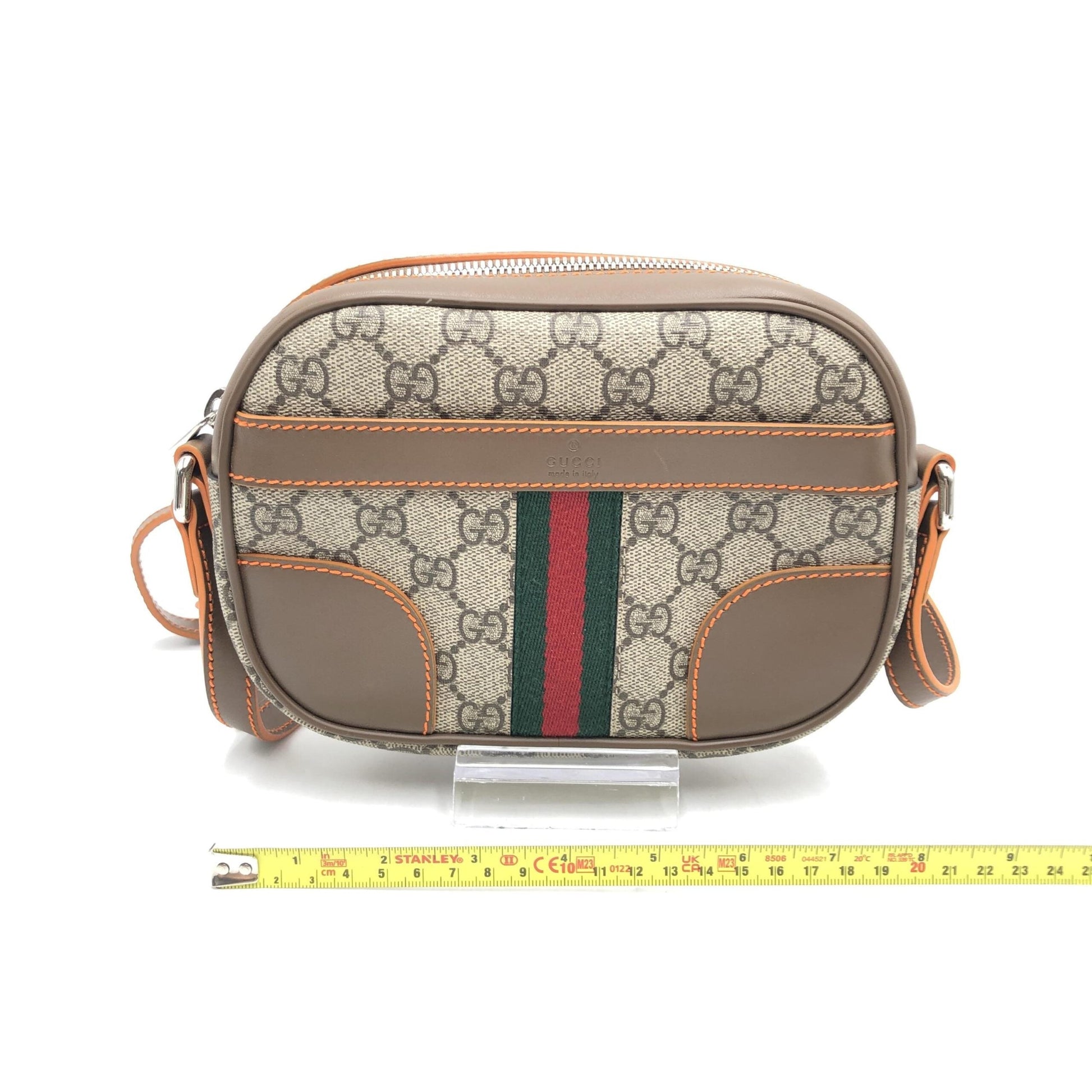 Gucci GG Supreme Sherry Shoulder Bag Women's Brown