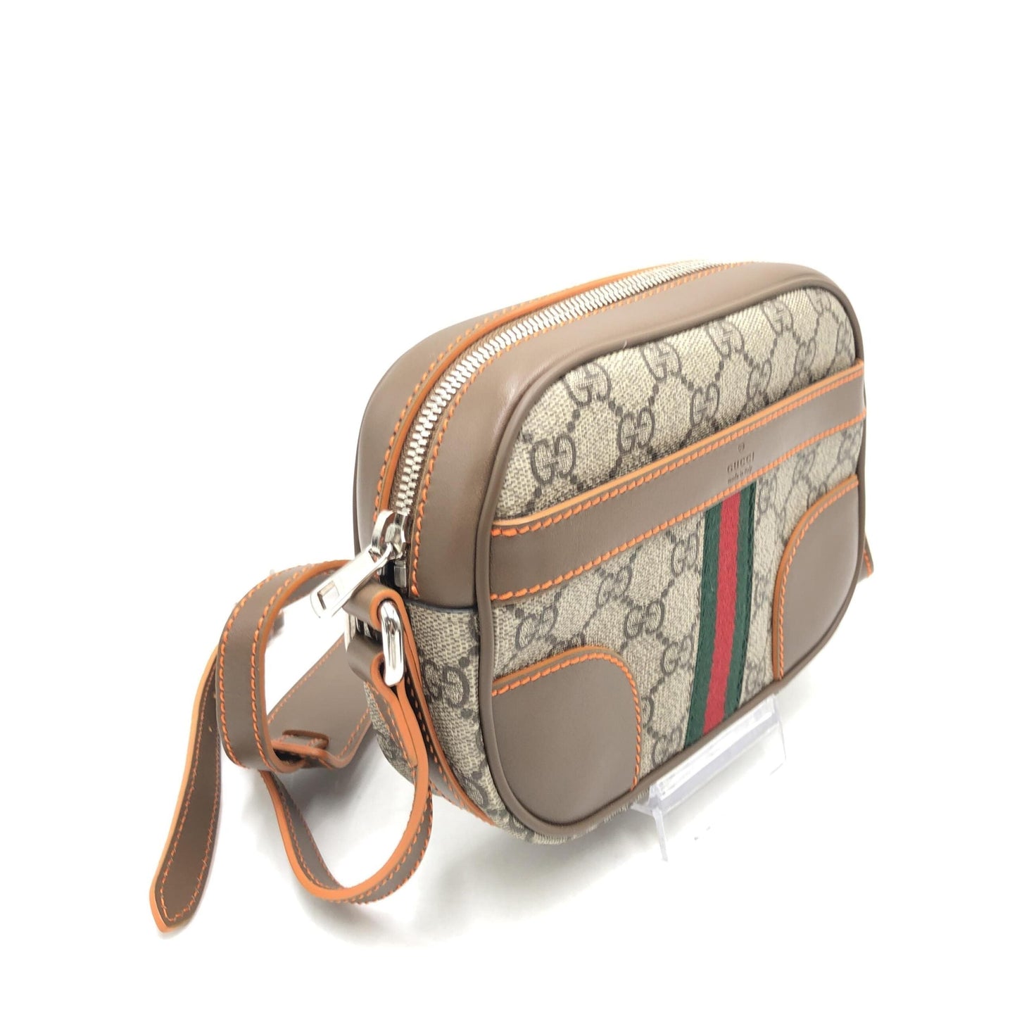 Gucci GG Supreme Sherry Shoulder Bag Women's Brown