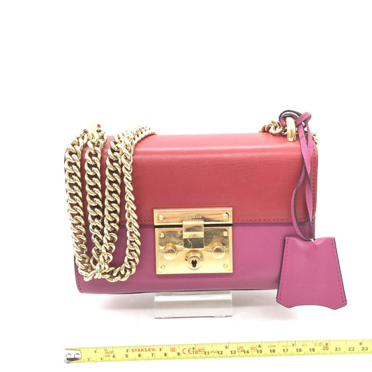 Gucci Padlock Crossbody Shoulder Bag In Women's Pink