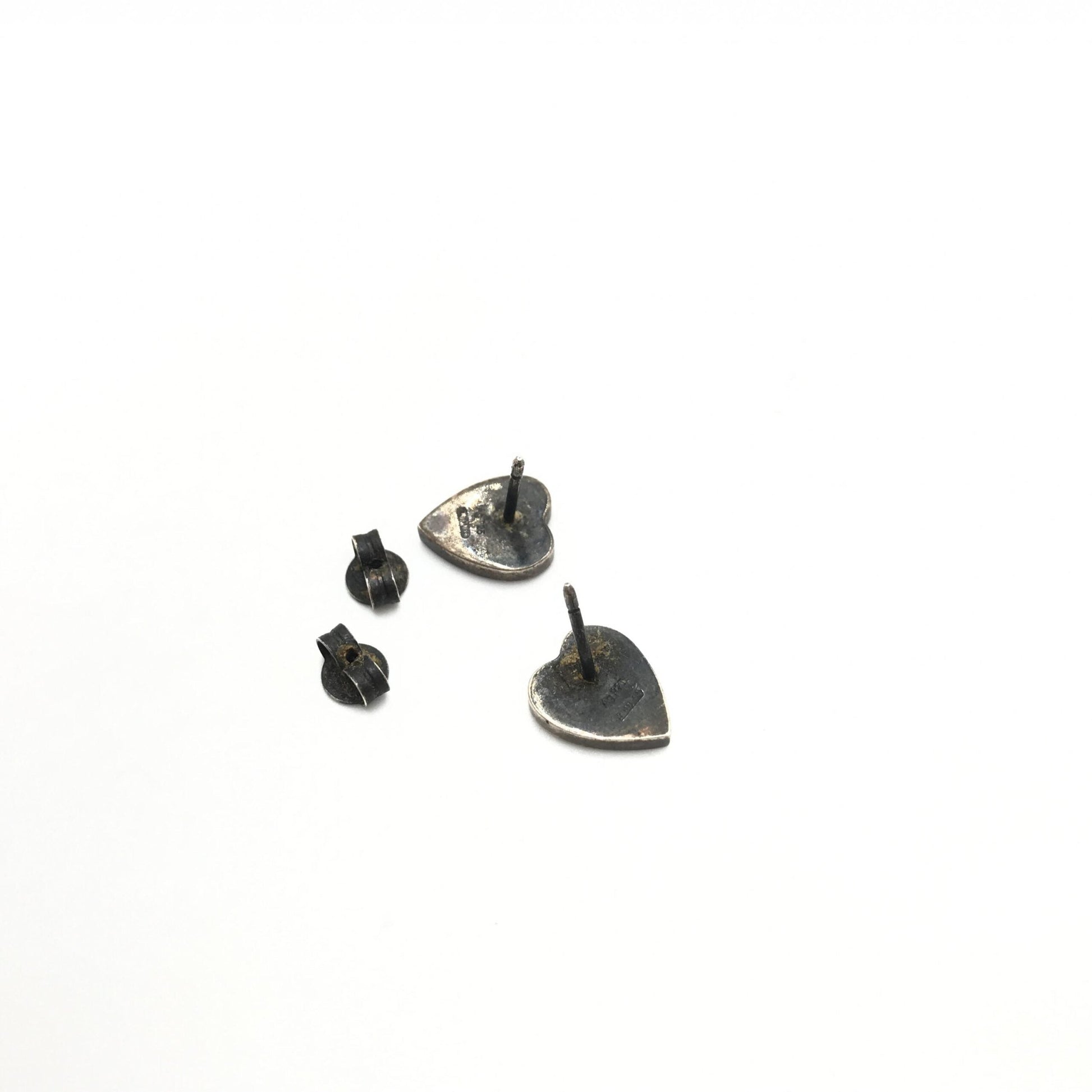 Gucci Silver 925 Heart Stud Women's Earrings