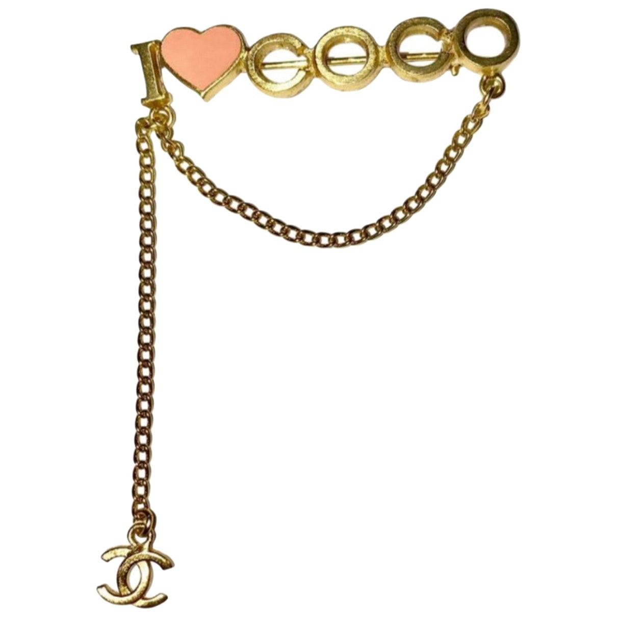 Chanel Coco Crush Pink Metal Pins & Brooches
