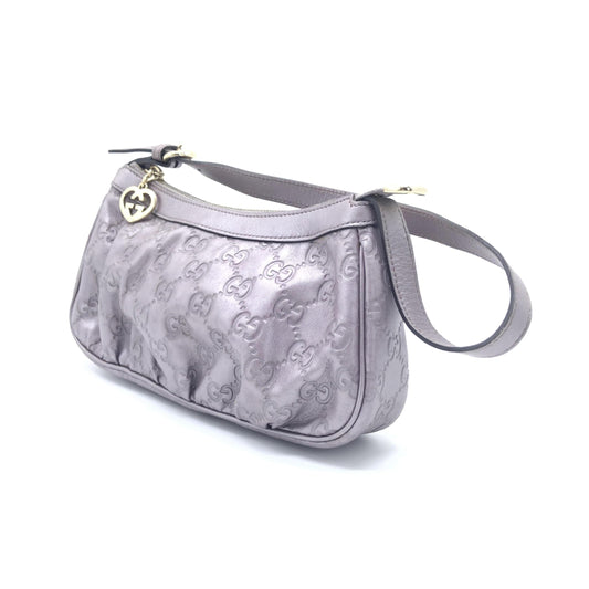 Gucci Metallic Guccissima Lovely Shoulder Women's Bag
