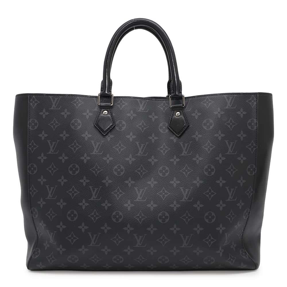 Louis Vuitton Grand Sac NoirM44733 Eclipse Monogram Handbag